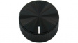 RND 210-00332 Aluminium Knob, black