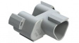 AT04-3P-RY01 Crimp Housing, Plug, 2 Rows, 3 Poles, Grey