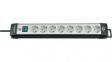 1951580101 Outlet Strip 8 Schuko Type F Light Grey CEE 7/4