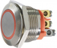 AV9SLD9486002K Pushbutton Switch, Vandal Proof 19.2 mm 24 VDC 50 mA 1 Make