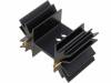 SK129-25STS Радиатор: штампованный; SOT32,TO220,TO3P; черный; L:25,4мм