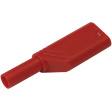 LAS S WS ROT / RED Safety plug diam. 4 mm Red CAT II