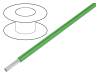 5858 GR001 [305 м] Hook-Up Wire, 1.23 mm2, Green Copper Strand, Silver Plated PTFE