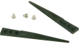 A2AZJK Kit of 2 Ceramic Tips and 3 Screws ESD Flat/Round/Straight 40mm
