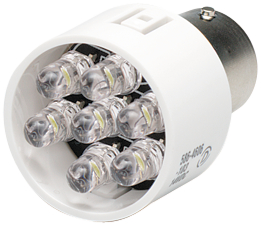 586-4606-103F, LED indicator lamp BA15s 14 VDC, Dialight