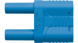 SKURZ6100/19-4 IG 2MB I/BL Safety Plug diam. 4 mm blue CAT II N/