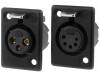 714-0500 Гнездо; XLR; "мама"; PIN:5; прямой; пайка; Контакты: фосфор-бронза