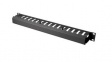 DN-97617 Cable Management Panel with Detachable Panel for 19" Cabinets, Steel, Black