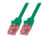 CQ2045U Patch cord; U/UTP; 6; многопров; Cu; LSZH; зеленый; 1,5м; вилка RJ45