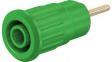 23.3130-25 Safety Socket \x1a4mm Green 24A 1kV Gold-Plated