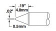 CVC-7CN4805S Soldering cartridge Conical Blunt, Round 0.5mm
