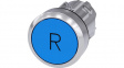 3SU10500AB500AR0 SIRIUS ACT Push-Button front element Metal, glossy, blue