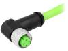 21349500477005 Вилка; M12; PIN:4; "мама"; код D-Ethernet; 0,5м; изоляция: TPU