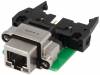 MRJR-5580-01 Гнездо; адаптер; PIN:8; со LED; позолота; Конфиг.выводов:8p8c