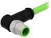 21349400477010 Вилка; M12; PIN:4; "папа"; код D-Ethernet; 1м; изоляция: TPU