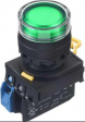 YW1L-AF2E10QM3G Illuminated Pushbutton Switch, 10 A, 230 VDC / 240 VDC