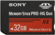 MSHX32B Memory Stick PRO-HG Duo HX 32 GB, 50 MB/s, 15 MB/s