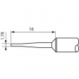 STTC-142 Soldering tip Chisel, length 16.0 mm 1.8 mm