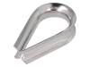 KAUS-10-A4, Thimble for rope; acid resistant steel A4; for rope; DIN6899, KRAFTBERG