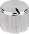 5552.6612 Rotary knob with line Natural aluminum 17 mm