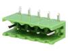 XY2500R-C(5.08)-5PIN Разъемный клеммник; гнездо; "папа"; 5,08мм; угловой 90°; THT