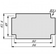 KU-ALF5-0H-KS-61,4X106,4MM-L Heat conducting film SEMITRANS3