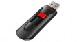 SDCZ60-256G-B35 USB Stick, Cruzer Glide, 256GB, USB 2.0, Black / Red
