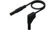MLS SIL WG 50/1 black Test lead diam. 4 mm Black 50 cm 1 mm2 CAT III