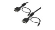 MXTHQMM2MA Coaxial Video Cable, VGA Plug/3.5 mm Jack Plug - VGA Plug/3.5 mm Jack Plug, 1920 x 1200, 2m