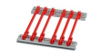 24568-380 Guide Rail Standard Type, Red, 340mm, Pack of 10 pieces
