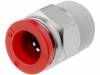 C01251038 Пневматический разъем; прямой; BSP 3/8"