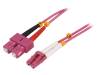 FP4LS00, Разъем: световодный; patchcord; LC, SC; на защелки; Кат: OM4; "папа", LOGILINK