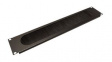 26.99.0316 Cable Management Panel with Brush Seal for 19" Cabinets, Metal, Black