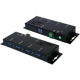 EX-1184HMV, Industrial Hub USB 3.0 4x Black, Exsys
