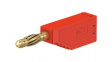 22.2631-22 Laboratory Socket, diam. 4mm, Red, 10A, 60V, Gold-Plated