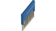 3213125 FBS 10-3,5 BU Plug-in Bridge, Blue, Poles, 10, Pitch 3.5 mm