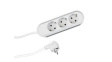 387.271 Outlet Strip SMART 3x DE Type F (CEE 7/3) Socket - DE/FR Type F/E (CEE 7/7) Plug White 3m