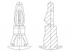 8G820V41457 Втулка дистанцирующая; полиамид 66; Дл: 6,4мм; защелка / защелка