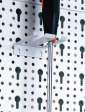 11405-00000 Tool holder, twin, white, 63 x 75 mm