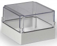 SPCP181813T Cubo S 175 x 175 x 125 мм, 50 мм основание, глухая стенка, прозрачная крышка, PC