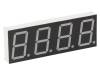 KW4-802CVB Дисплей: LED; 7-сегментный; 20,4мм; красный; 45?90мкд; катод; 0,8