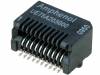 UE75-A20-3000T Гнездо; SFP; PIN:20; позолота; 500мА; 300В; SMT; горизонтальный