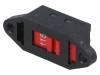SL14-22AH(1A)NC Переключатель: движковый; Положения:2; DPDT; 12A/250ВAC; ON-ON