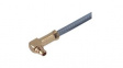 22649635 RF Connector, MMCX, Brass, Plug, Right Angle, 50Ohm, Soldering Terminal/Crimp Te