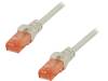 DK-1617-250 Patch cord; U/UTP; 6; многопров; Cu; LSZH; серый; 25м