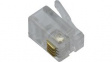 RND 765-00003 RJ10 Modular Plug 4P4C