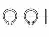 1287257 Стопорное кольцо; пружинная сталь; Диам.вала:15,2мм; BN:818