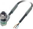 SAC-3P-10,0-PUR/M12FR-2L Actuator/sensor-cable M12 (90deg) Socket Open 10 m