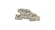 2668910000 Terminal Block, Blade Terminal, 6.3 x 3.5 mm, 4 Poles, 400V, 24A, 0.14 ... 4mm², Dark Beige