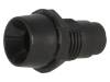 R9-107 BLACK Держатель LED; 5мм; Отв: O8мм; Монтаж: на панель; Торец: вогнутый